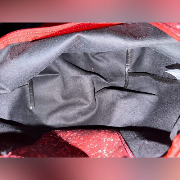 Longchamp Red Floral Tote Bag - Picture 4 of 7